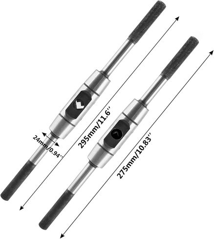 Adjustable Tap Wrench Handle, for M6-M14 Metric Taps, Tapping Hand Tool, Tap Reamer, 275mm/10.8" Length in Saudi Arabia