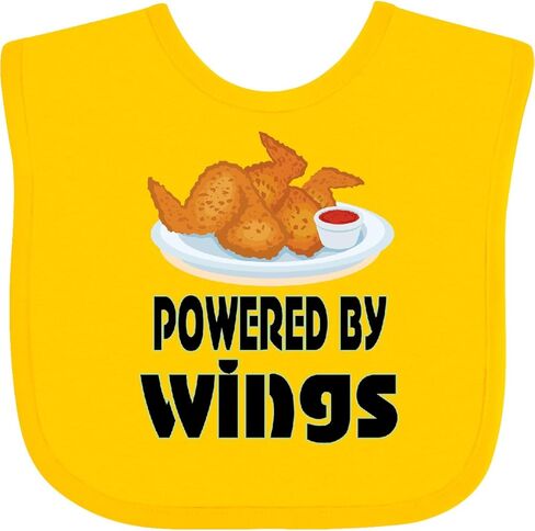 Inktastic Funny Wings Wings Lover Baby Bib in Kuwait