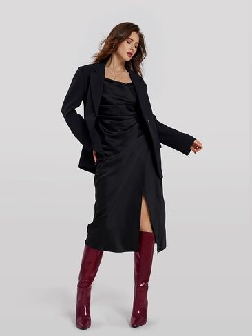 Womens Knee High Boots: 3.54 In Stiletto Heel, Wide Calf Tall Boots, 2025 Fall Fashion Trendy Heel Boot for Party, Night out, Date, Dancing in Kuwait