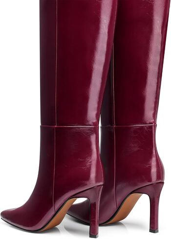 Womens Knee High Boots: 3.54 In Stiletto Heel, Wide Calf Tall Boots, 2025 Fall Fashion Trendy Heel Boot for Party, Night out, Date, Dancing in Kuwait