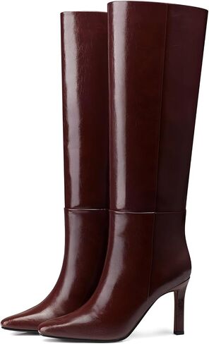 Womens Knee High Boots: 3.54 In Stiletto Heel, Wide Calf Tall Boots, 2025 Fall Fashion Trendy Heel Boot for Party, Night out, Date, Dancing in Kuwait