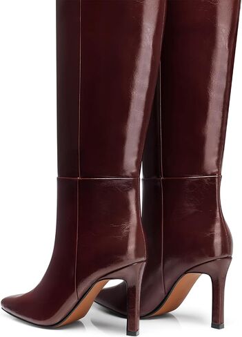 Womens Knee High Boots: 3.54 In Stiletto Heel, Wide Calf Tall Boots, 2025 Fall Fashion Trendy Heel Boot for Party, Night out, Date, Dancing in Kuwait