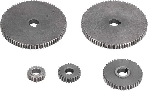 5Pcs Lathe Gear Metal Mini T80 T45 T25 T20 Accessory Replacement Set Kit for Cutting Professional Accessories in Saudi Arabia