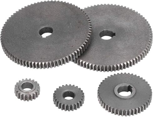 5Pcs Lathe Gear Metal Mini T80 T45 T25 T20 Accessory Replacement Set Kit for Cutting Professional Accessories in Saudi Arabia