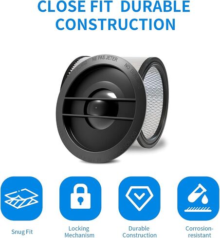 3183000 Compatible with Shop Vac Filter Retainer Cover Cap, Cartridge Filter Attachment, Vacmaster Compatible, Black in Saudi Arabia