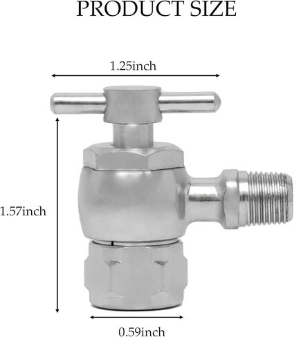 AV556 No Loss Nitrogen Air Chuck, Schrader Valve Adapter, 3000 PSI Heavy-Duty Brass/Stainless Steel Tire & Shock Inflation Tool, 1/8 Inch NPT Fitting, Multi-Gas (Air/Nitrogen) in Saudi Arabia