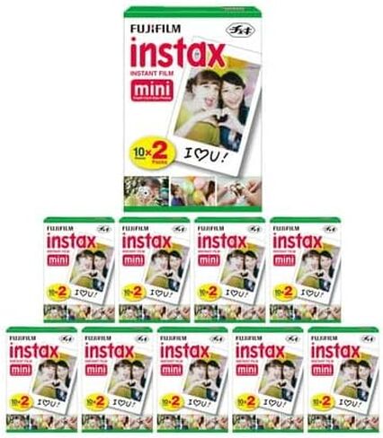 Fujifilm Instax Mini Twin Film Pack (200 تعرض) حزمة (10 عناصر) in Saudi Arabia