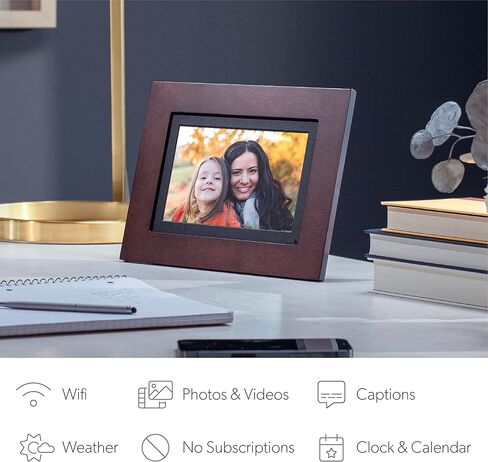 ببساطة Smart Home 8 "Wifi Digital Photo Frame | أرسل صورة أو فيديو من الهاتف إلى إطار الصورة الرقمية مع تطبيق PhotoShare Frame مجانًا in Kuwait