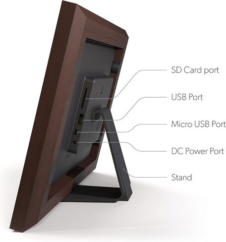 ببساطة Smart Home 8 "Wifi Digital Photo Frame | أرسل صورة أو فيديو من الهاتف إلى إطار الصورة الرقمية مع تطبيق PhotoShare Frame مجانًا in Kuwait