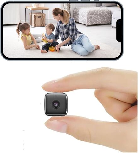 4K WIFI Home Security Camera Wireless Mini Indoor Hidden Spy Camera 4K HD With Night Vision Function, Motion Detection Application Built-in Battery Cat And Dog Camera For Home Security Dog Pet Camera in Kuwait