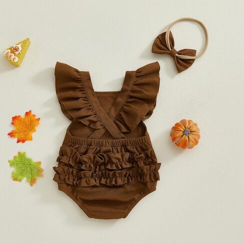 My First Thanksgiving Baby Girl Ouftfit Infant Turkey Bodysuit Overalls Romper Jumpsuit Newborn Cute Outfits Clothes in Saudi Arabia