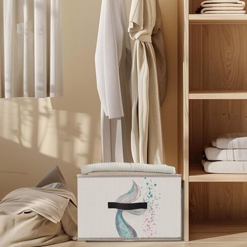 Art Deco Floral Storage Bins Baskets ، خفافيش قوطية قصوى وأزهار قابلة للطي قابلة للتخزين القابلة للطي منظم TOYBOX FORMONGER in Saudi Arabia