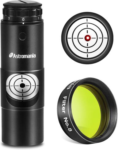 Astromania 1.25 "مرشح اللون/الكوكب - #8 أصفر - حزمة مع - محاذاة موازات الليزر 1.25 بوصة in Saudi Arabia