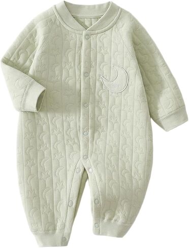 Baby Boys Girls Romper Clothes Long Sleeve Newborn Coming Home Outfits Infant Striped Solid Bodysuit Jumpsuit in Kuwait
