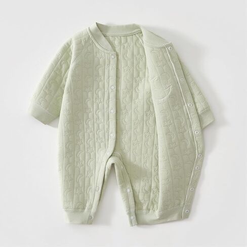 Baby Boys Girls Romper Clothes Long Sleeve Newborn Coming Home Outfits Infant Striped Solid Bodysuit Jumpsuit in Kuwait