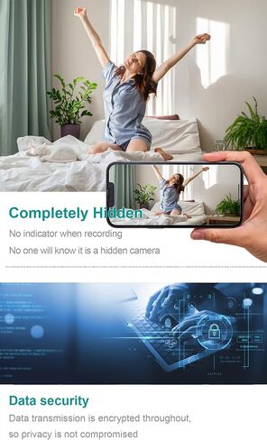 4K Wireless Hidden Cameras Mini Small Spy Security Wall Outlet WiFi Camera Indoor Camera for Home Security【Upgraded】 (CAM) in Saudi Arabia