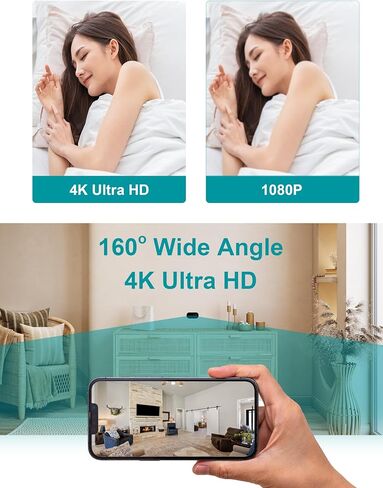 4K Wireless Hidden Cameras Mini Small Spy Security Wall Outlet WiFi Camera Indoor Camera for Home Security【Upgraded】 (CAM) in Saudi Arabia