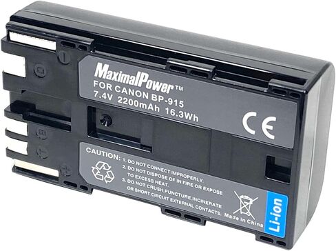 7.2V 2200mAh Camcorder Battery Replacement for Canon ES50, ES55, ES60, ES65, ES75, ES300V, ES410V, ES420V, ES520A, ES4000, ES5000, ES6000,Compatible Part Numbers: BP-911, BP-911K, BP-914, BP-915 in Saudi Arabia