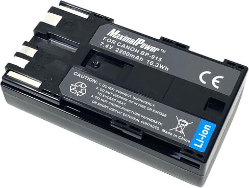 7.2V 2200mAh Camcorder Battery Replacement for Canon ES50, ES55, ES60, ES65, ES75, ES300V, ES410V, ES420V, ES520A, ES4000, ES5000, ES6000,Compatible Part Numbers: BP-911, BP-911K, BP-914, BP-915 in Saudi Arabia