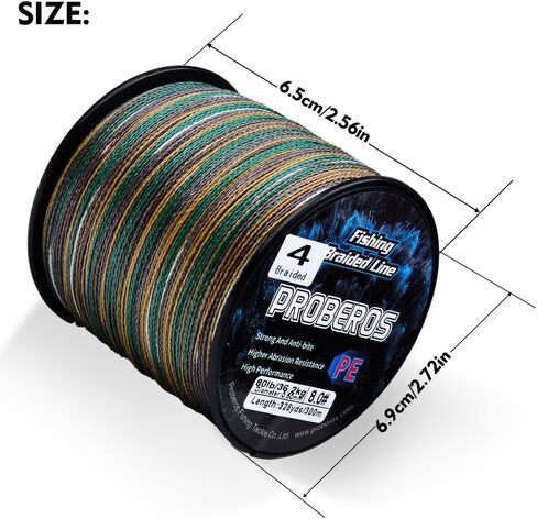 Braided Fishing Line, Abrasion Resistant Zero Stretch Braided Lines 4/8 Strands Super Strong Superline 6Lb -100Lb Test 109/328/547/1094/2187 Yards in Kuwait