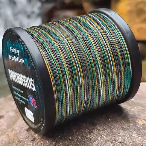 Braided Fishing Line, Abrasion Resistant Zero Stretch Braided Lines 4/8 Strands Super Strong Superline 6Lb -100Lb Test 109/328/547/1094/2187 Yards in Kuwait