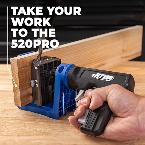 Kreg Pocket-Hole Jig - KPHJ520PRO2 - New Model - Premium Carpentry & Woodworking Tool - For Materials 1/2-1 1/2 Inches Thick - Includes 60 Pocket-Hole Screws in Saudi Arabia