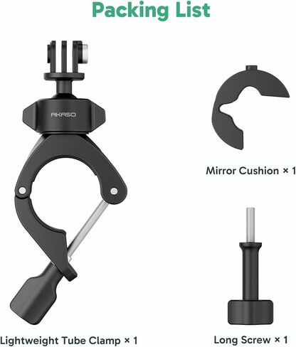 Akaso Bike Pole Mount Mountcycle Handbar Clamp Clamp مع 360 درجة Ballhead لـ GoPro 13 12 11 10 9 ، EK7000/EK7000 Pro ، Brave 4/4 Pro ، Brave 7/7 LE ، V50 X ، V50 Elite Action Cameras in Saudi Arabia
