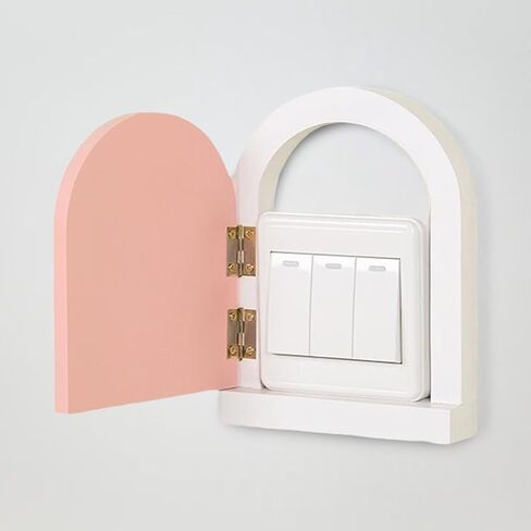Magically Cute Door Shape Outlet Cover Plate for Child Safety Switches Guard in Kuwait