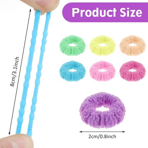 200pcs عصابات شعر الأطفال ، 2 سم/0.8 بوصة من علاقات شعر الطفل ، حامل ذيل حصان سلس ، وروابط شعر مرنة للفتيات الصغيرات ، فرقة مطاطية صغيرة للأطفال ، أسوار الشعر المصغرة متعددة الألوان للفتيات (لون الحلوى) in Saudi Arabia