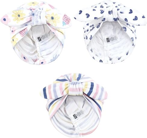 Hudson Baby Infant Girls Turban Cotton Headwraps, 0-24 Months in Saudi Arabia
