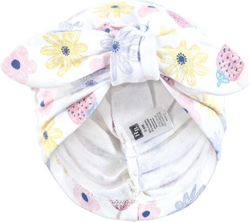 Hudson Baby Infant Girls Turban Cotton Headwraps, 0-24 Months in Saudi Arabia