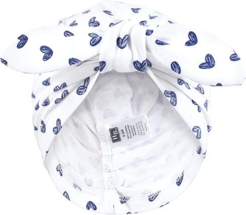 Hudson Baby Infant Girls Turban Cotton Headwraps, 0-24 Months in Saudi Arabia