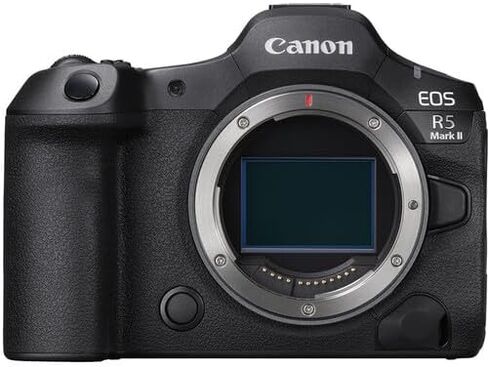 كاميرا Canon EOS R5 Mark II بدون مرآة مع حزمة عدسة 24-105 ملم مع Canon 200es EOS الكتف الكتف + 64 جيجابايت بطاقة ذاكرة PRO PRO in Saudi Arabia