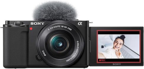 كاميرا Sony ZV-E10 بدون مرآة مع عدسة 16-50 مم ، حزمة سوداء مع مجموعة برامج تحرير صور MAC ، بطاقة ذاكرة SD 32GB ، حقيبة الكتف ، مجموعة مرشح 40.5 مم in Saudi Arabia