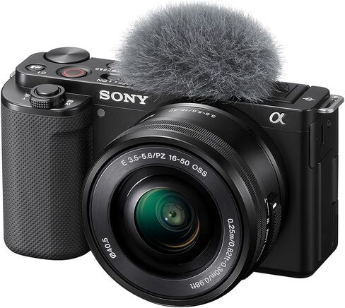 كاميرا Sony ZV-E10 بدون مرآة مع عدسة 16-50 مم ، حزمة سوداء مع مجموعة برامج تحرير صور MAC ، بطاقة ذاكرة SD 32GB ، حقيبة الكتف ، مجموعة مرشح 40.5 مم in Saudi Arabia