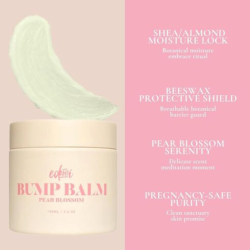 ed&i BUMP BALM for Pregnancy Stretch Mark Prevention, Belly Moisturizer for Pregnant Women With Argan Oil & Shea Butter, Bump Butter for Pregnancy, Maternity Skin Care, Stretch Marks Cream 3.4 oz in Saudi Arabia