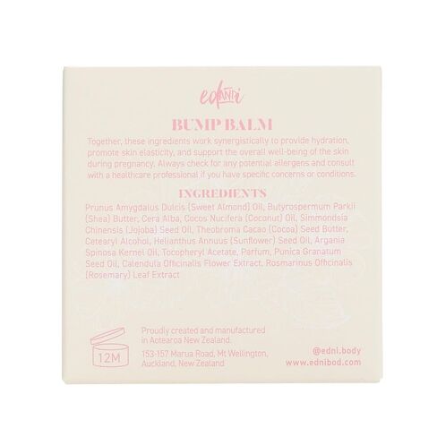 ed&i BUMP BALM for Pregnancy Stretch Mark Prevention, Belly Moisturizer for Pregnant Women With Argan Oil & Shea Butter, Bump Butter for Pregnancy, Maternity Skin Care, Stretch Marks Cream 3.4 oz in Saudi Arabia