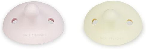 Kids Heroes Silicone Pacifiers للأطفال من 3-36 أشهر ، خالية من BPA ، 2 عبوة (الوردي والفانيليا) in Saudi Arabia