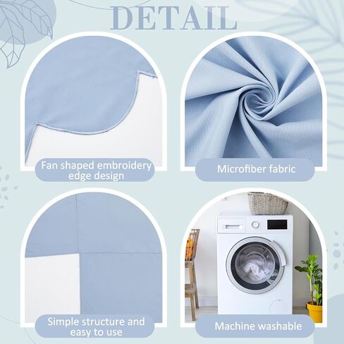 Blue Scalloped Crib Skirt 28"x 52" with 14" Drop Pleated Dust Ruffle with Split Corners for Baby Boys Girls Soft 4-Sided Crib Bed Skirt Nursery Standard Toddler Bedding in Saudi Arabia