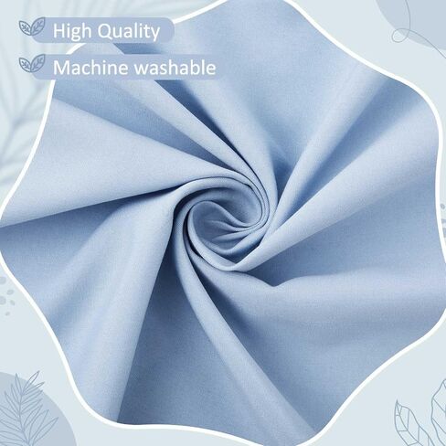 Blue Scalloped Crib Skirt 28"x 52" with 14" Drop Pleated Dust Ruffle with Split Corners for Baby Boys Girls Soft 4-Sided Crib Bed Skirt Nursery Standard Toddler Bedding in Saudi Arabia