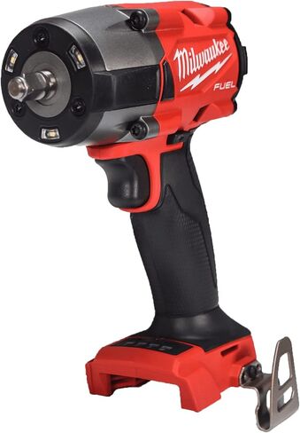Milwaukee M18 18V Fuel 3/8'' Brushless Cordless Mid-Torque Compact Impact Wrench Bare Tool + Accessories, Black & Red in Saudi Arabia