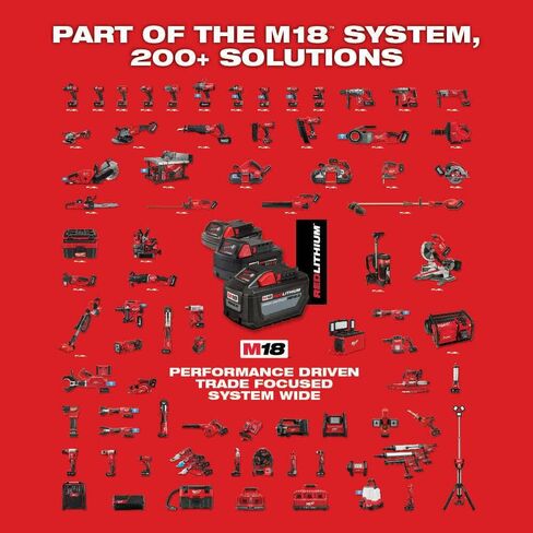 Milwaukee M18 18V Fuel 3/8'' Brushless Cordless Mid-Torque Compact Impact Wrench Bare Tool + Accessories, Black & Red in Saudi Arabia