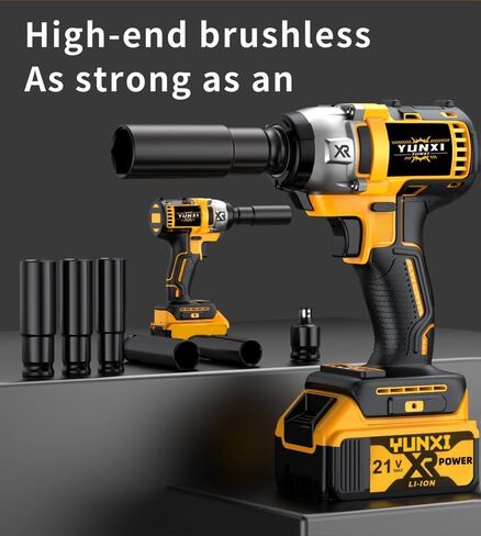 21V Cordless Impact Wrench and Drill Set with Battery and Quick Charger | Suitable for Car Repair, DIY, and Father's Day Gifts (Cordless drill + battery*1) in Saudi Arabia
