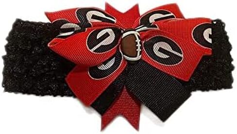 Bulldogs Girl Boutique Bow Crocheted Headband in Saudi Arabia
