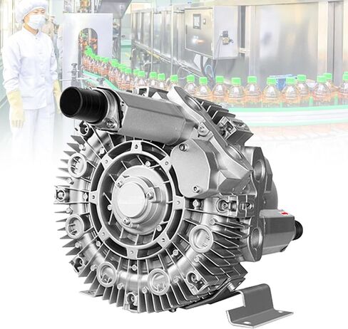 مروحة الدوامة الصناعية 550W ، منفاخ الألومنيوم الكهربائي لتهوية الحوض والتهوية التجارية ، منفاخ حلقة عالية الكفاءة للتطبيقات الصناعية ، 220 فولت in Kuwait