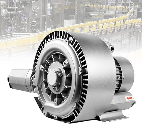 High Pressure Regenerative Blower, Dual Stage Vortex Fan for Fish Tank Aeration & Workshop Air Circulation, 700W Aluminum Electric Motor, 220V Industrial Air Pump in Kuwait