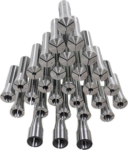 29PCS R8 1/32-1 Inch Steel Spring Collet Set Fit for CNC Milling Chuck Lathe Tool Holder in Saudi Arabia