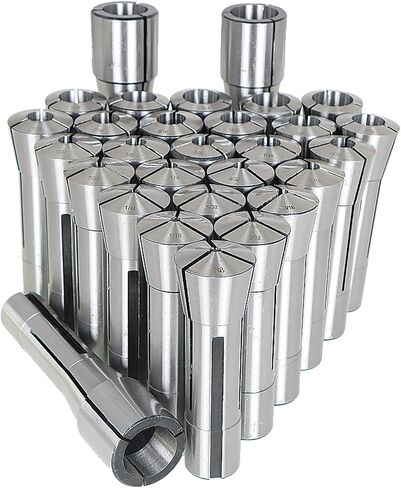 29PCS R8 1/32-1 Inch Steel Spring Collet Set Fit for CNC Milling Chuck Lathe Tool Holder in Saudi Arabia