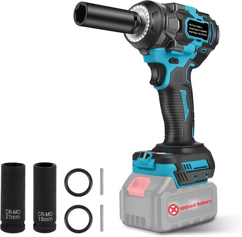 مفتاح التأثير اللاسلكي متوافق مع بطارية Makita 18V ، 1/2 "406 قدمًا (550 ن. in Saudi Arabia