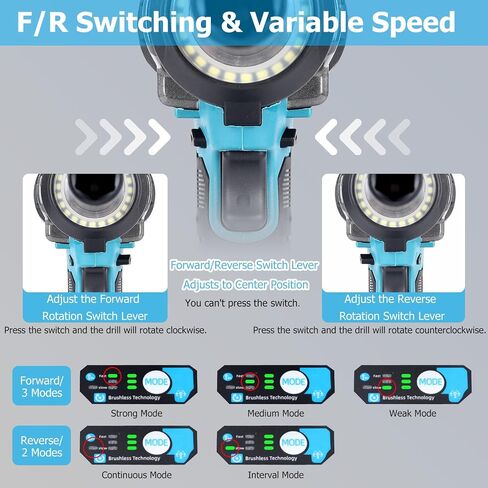 مفتاح التأثير اللاسلكي متوافق مع بطارية Makita 18V ، 1/2 "406 قدمًا (550 ن. in Saudi Arabia